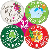 Ronica Baby Monthly Stickers For Boys & Girls Set Of 32 Jungle Theme - Stickers